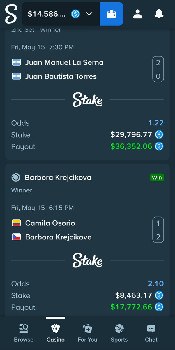scamdbystake's tweet photo. @SchneckyIRL Here are the bets placed. https://t.co/gEDyhZLi6v