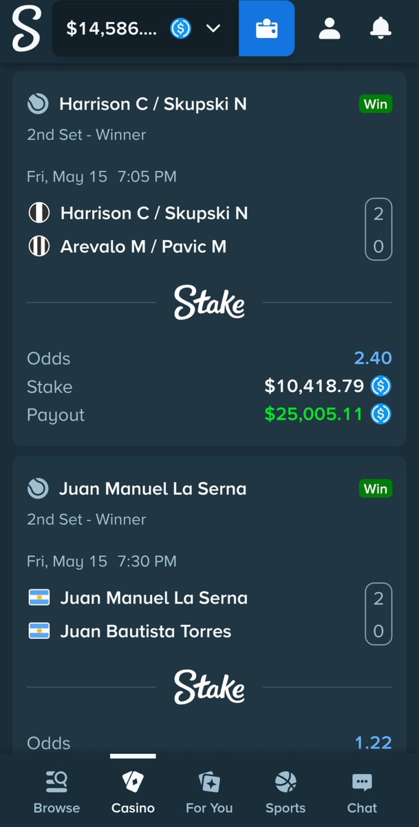 scamdbystake's tweet photo. @SchneckyIRL Here are the bets placed. https://t.co/gEDyhZLi6v