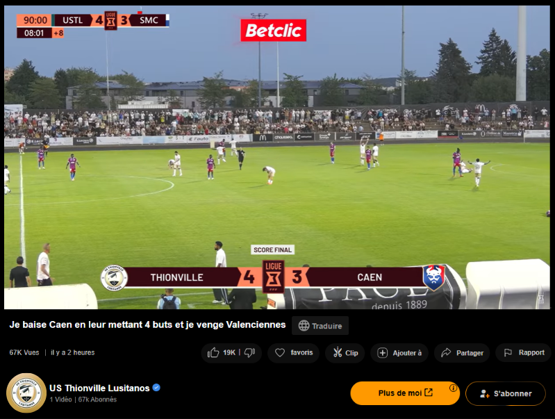 PationalZone_'s tweet photo. 🚨🚨L'US THIONVILLE LUSITANOS A RÉPONDU A LA VIDÉO DU STADE MALHERBE DE CAEN🔞 ! https://t.co/mo8MSkLxJC