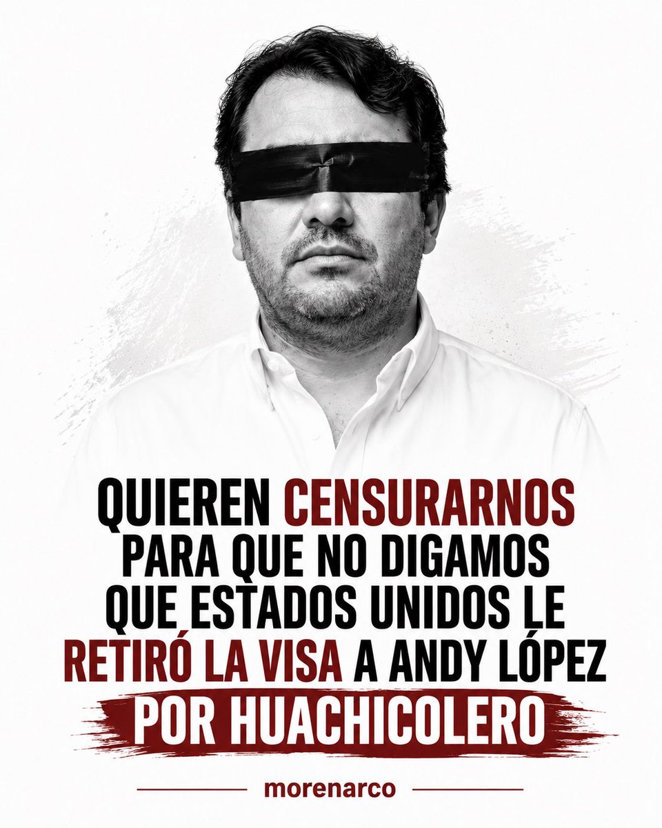 MiguelPenaflor's tweet photo. Quieren censurarnos porque les incomoda que digamos la verdad. 😡

Pero ni amenazas, ni intentos de censura van a callarnos. La verdad se dice de frente, ¡que Andy López rinda cuentas ante las autoridades! 

#morenarco #narcomorena https://t.co/6HcGN5yfsL