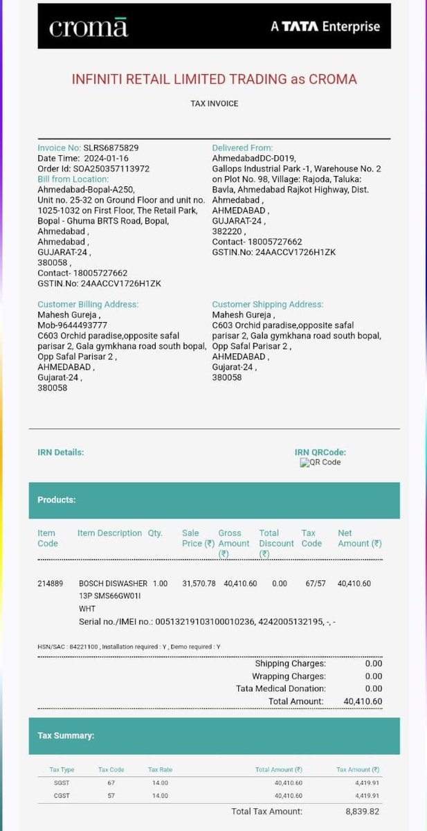 mahigureja's tweet photo. @BoschGlobal @boschindia @jagograhakjago @consumerforum_ 2 years of being ur dishwasher consumer. 
In 2 years nearly 12 to 13 complains, and every time new problem with expensive solution. Serial no./IMEl no.: 00513219103100010236, 4242005132195, BOSCH DISWASHER 
13P SMS66GW011. https://t.co/jD39qBz6Yh