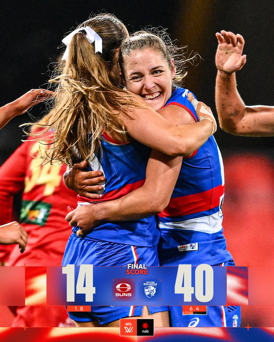 aflwomens's tweet photo. A Dogs dub to kick off the season ๐ถ
#AFLWSunsDogs https://t.co/CiIWYYLn9T