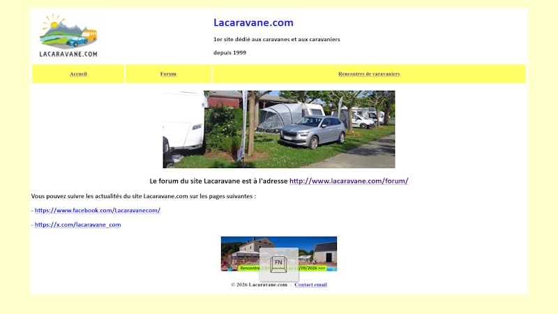 lacaravane_com's tweet photo. Au 15 août 2026, le site Lacaravane et son forum sont réouverts à l'adresse https://t.co/0oee5aXxrw 🎉😀 https://t.co/ra5ccWatWE
