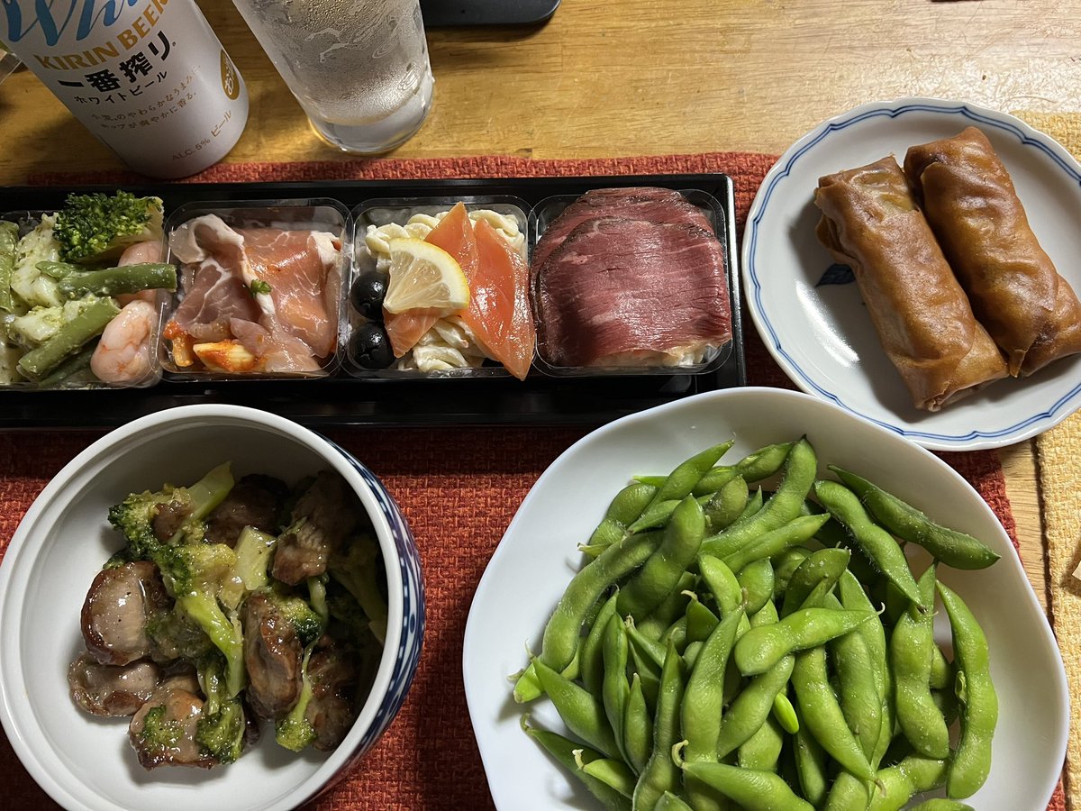 お疲れちゃんでした 自分で作ったのは豆王だけ😂 今日もスーパーには