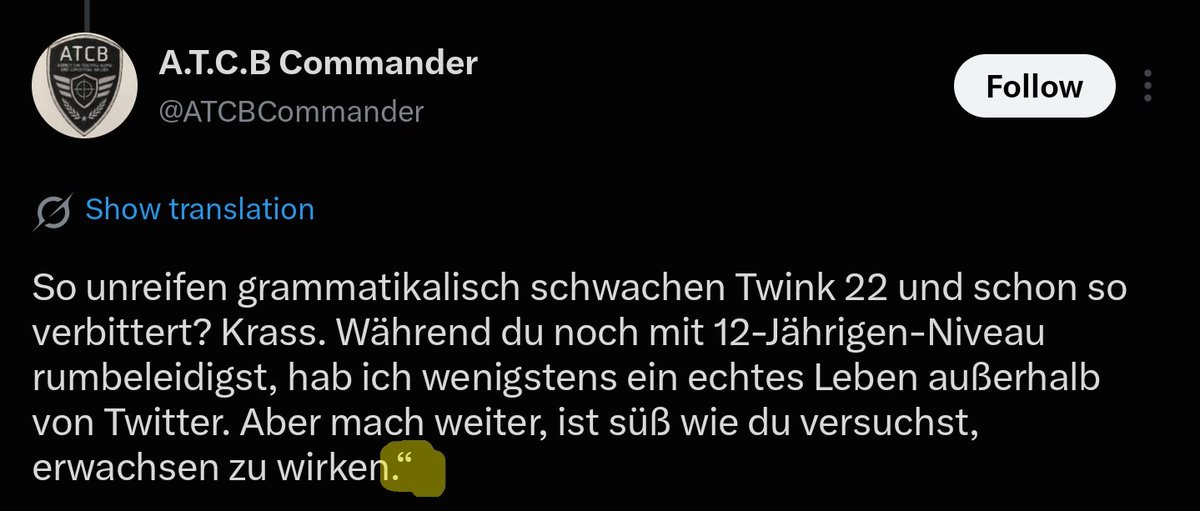 echopuppyzeta's tweet photo. @ATCBCommander @ikillyoujohnsmi @Agentt20u "Nutze keine ki" achso das apostroph hast du also nur  zum spaß verwendet.. klar https://t.co/YD9wbf84KB