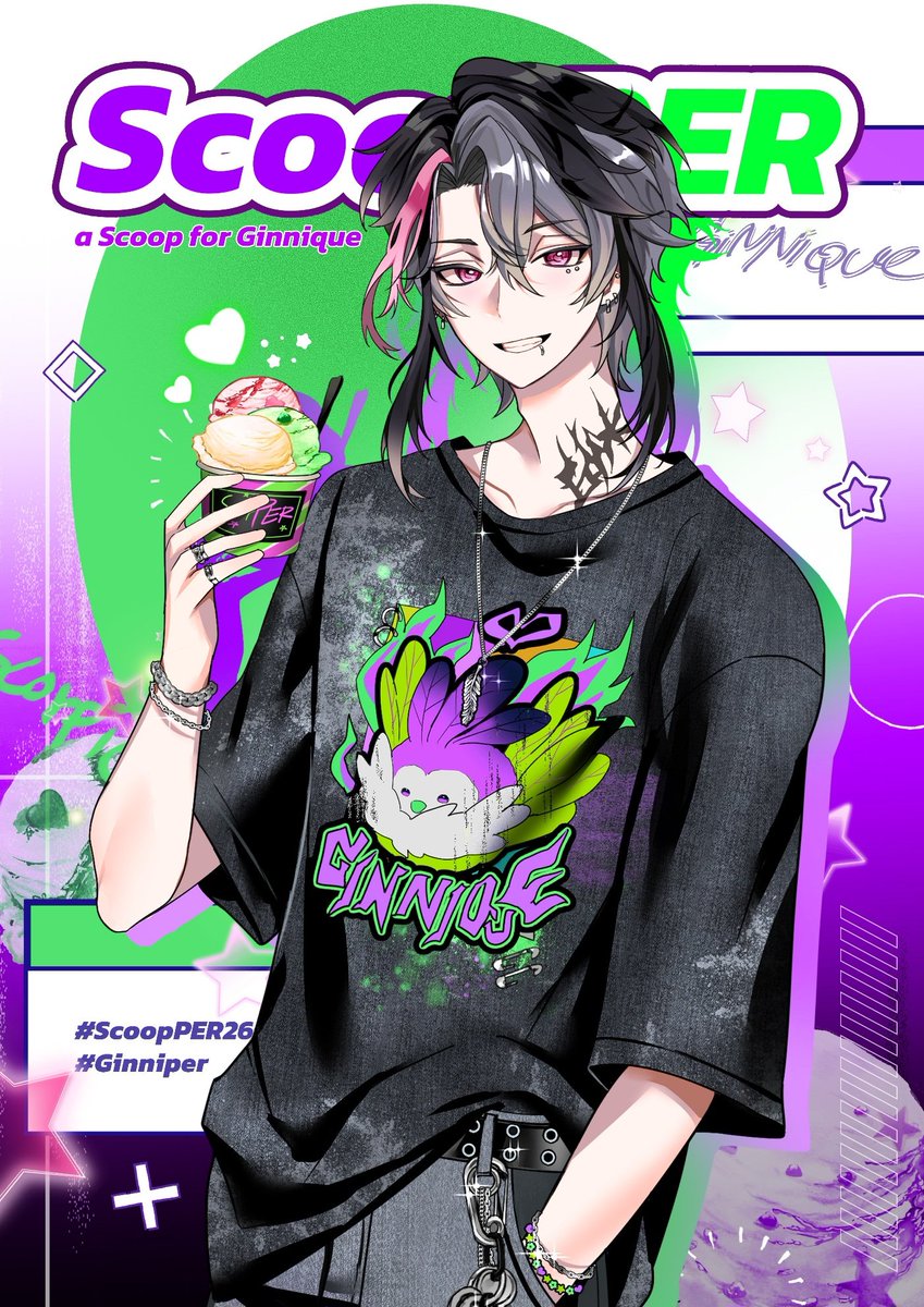 ginniper_unoffi's tweet photo. 「 Art Preview 」

Ready to ScoopPER with Ginnique? 

art by @.KNart03

#ScoopPER26 #Ginniper

🗓 Date: 4–13 Sep 2026
🍨 Place: Priscilla Ice Cream https://t.co/0iGSWMu1fK