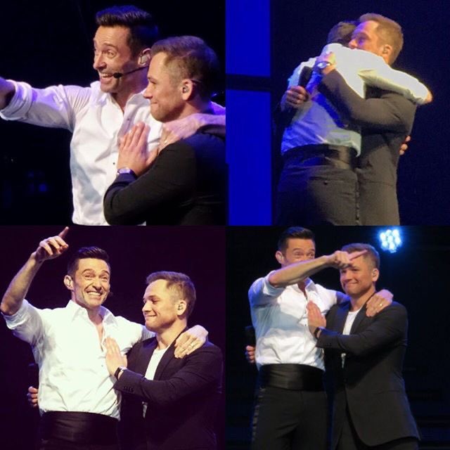 imjustkenobi's tweet photo. hugh jackman and taron egerton 💖 https://t.co/yINaOYumfM