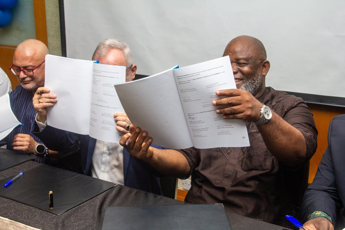 OfficialMWUN's tweet photo. I am delighted by the landmark signing of the new Collective Bargaining Agreement (CBA) between Lekki Freeport Terminal (LFT), the Maritime Workers Union of Nigeria (MWUN), and the NPA Senior Staff Union. The agreement represents a significant victory for workers, with salary and allowances receiving increases of up to 150%, alongside improved overtime, weekend, public holiday, transport, feeding, housing, utility and hazardous allowances.

For me, this achievement demonstrates what can be accomplished when workers’ welfare is placed at the heart of genuine negotiation and dialogue. I commend the leadership of MWUN, SSASCGOC and LFT management for reaching this agreement after months of painstaking negotiations without industrial action. It is a positive development for the Nigerian maritime industry and a clear indication that workers deserve fair and competitive remuneration.

I am equally encouraged by the proposed commencement of the General Dockworkers NJIC, which I believe will further strengthen workers’ welfare across Nigerian port terminals. This is a welcome step forward, and I look forward to seeing the gains of this agreement translate into better working conditions, improved productivity and greater prosperity for maritime workers.

Comrade Francis Bunu Abi
President General, Maritime Workers Union of Nigeria (MWUN)