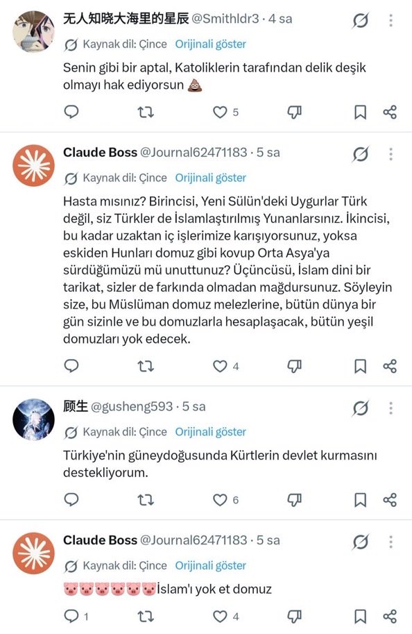 Uyghur_Report's tweet photo. Çinlilerin Türklere, İslam dinine, Uygurlara ve Müslümanlara ettiği hakaret ve küfürler GÜNDEM OLMADI.