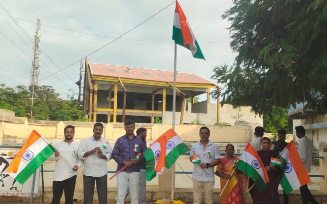 SaiStcKurnool's tweet photo. 🇮🇳 80th Independence Day at STC–Kurnool!
Patriotic celebrations at SAI Training Centre with DSA Kurnool. @narendramodi @PMOIndia @Media_SAI @SAI_Bengaluru   
#IndependenceDay2026 #JaiHind 🇮🇳 #IndianFlag #India #ProudToBeIndian #15August2026 #Freedom https://t.co/Vv7CSHIa6W