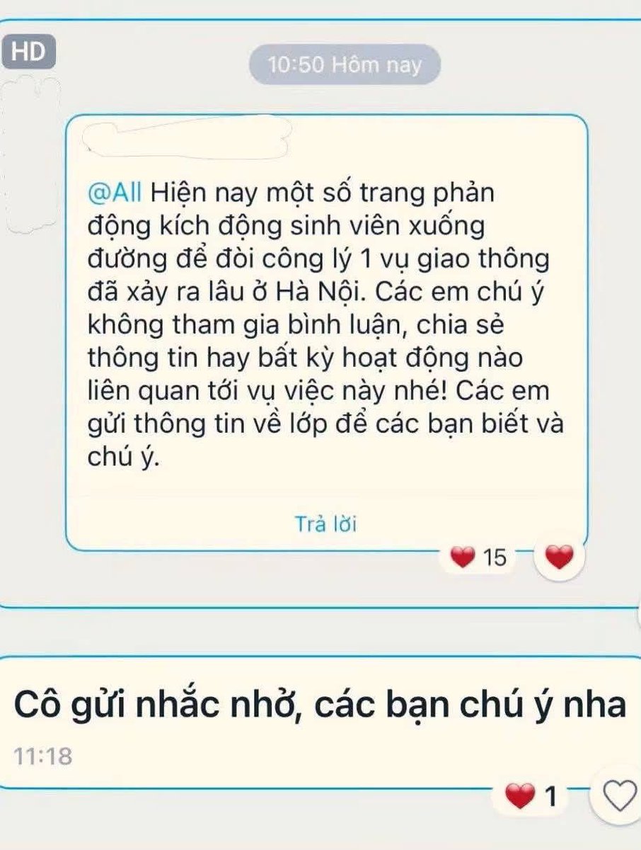 nguyenduyluuhc1's tweet photo. Xin mượn ý của anh bạn Trung Hoang:
“Có học, nhưng chưa chắc có trí - tri. Có bằng cấp, chưa hẳn đã có văn hóa hay học thức. Lớn tuổi, chưa chắc đã học được đúng sai. Sinh ra đủ tay chân mắt mũi, nhìn giống người, nhưng chưa chắc đã là người.”

Giáo viên mà như thế này thì học sinh có tương lai không?
Hay là tự biến mình thành nạn nhân trong tương lai tới?
Chắc cả hai.