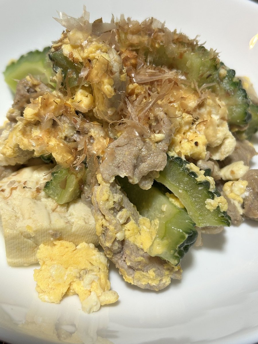 1203_MST's tweet photo. 夏になると食べたくなるゴーヤチャンプル https://t.co/kdrQ8kpo9f