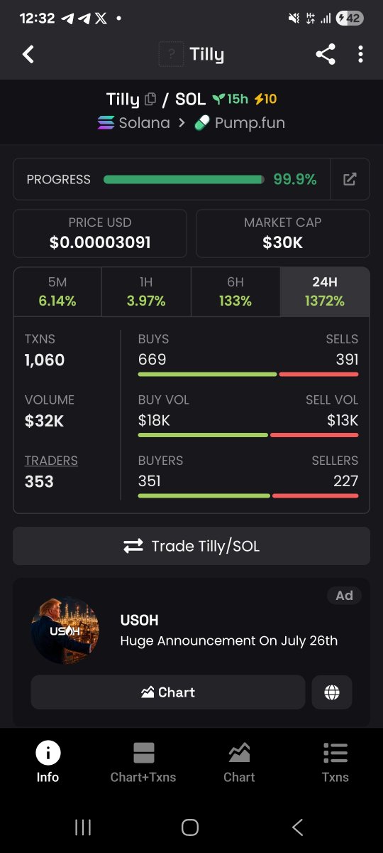 InnaBss2528's tweet photo. $TILLY 🐶

Strong community. Big potential.

We’re still early. Keep building, keep pushing, keep believing. 🐾

$TILLY to the moon. 
Tilly won't be cheap for long

Dyor 
Nfa

Ca
F5Sgs9yJxQrYY2dbjowzuJNXsGUf8Cdsyr7TWoxspump

$SOL $Jimothy $ansem https://t.co/wgXWbHfwMg