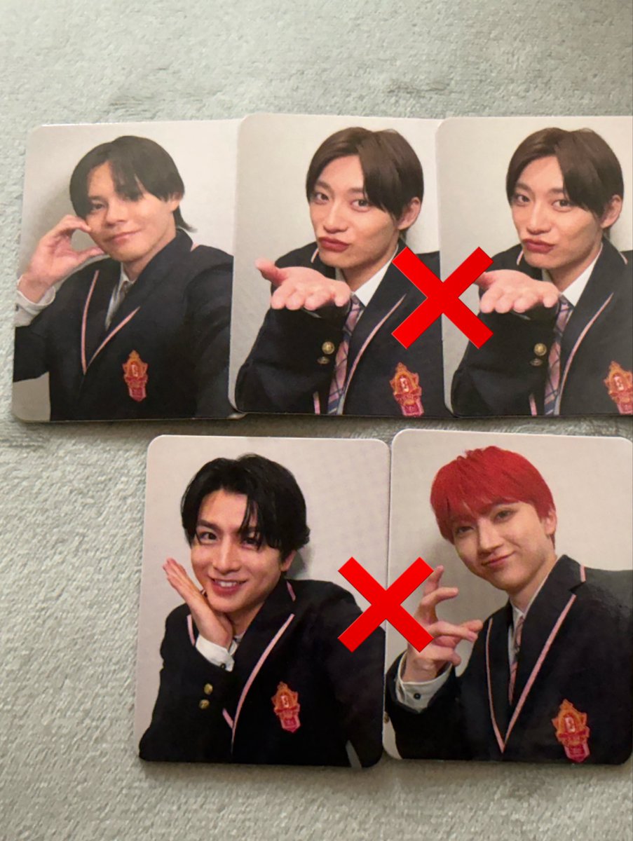 t_8_tt's tweet photo. EBiDAN Yes!東京 超特急盤 トレカ 交換

譲 大トレカ アロハ リョウガ タカシ 小トレカ カイ

求 小トレカ シューヤ

郵送でのお取引希望です。お気軽にお声かけください。 https://t.co/LwxSZZYbOL