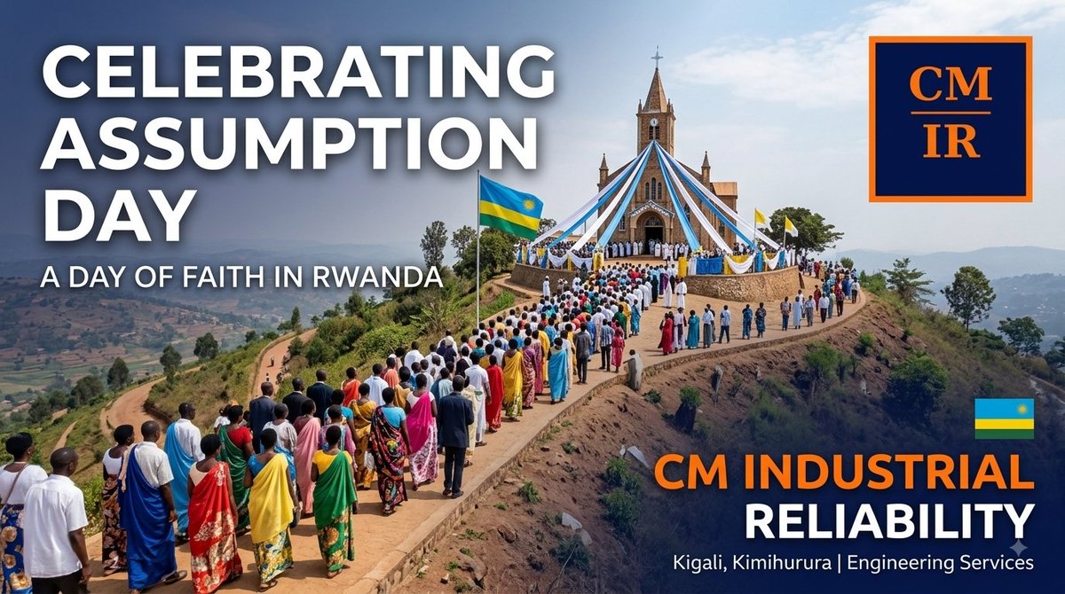 CMIReliability's tweet photo. Happy Assumption Day to all our valued partners and friends in Rwanda! 🇷🇼

​Wishing you a day filled with peace, reflection, and quality time with family.

#CMIReliability 
​#AssumptionDay2026
#ConditionMonitoringInRwanda https://t.co/wqlkFBOLtE