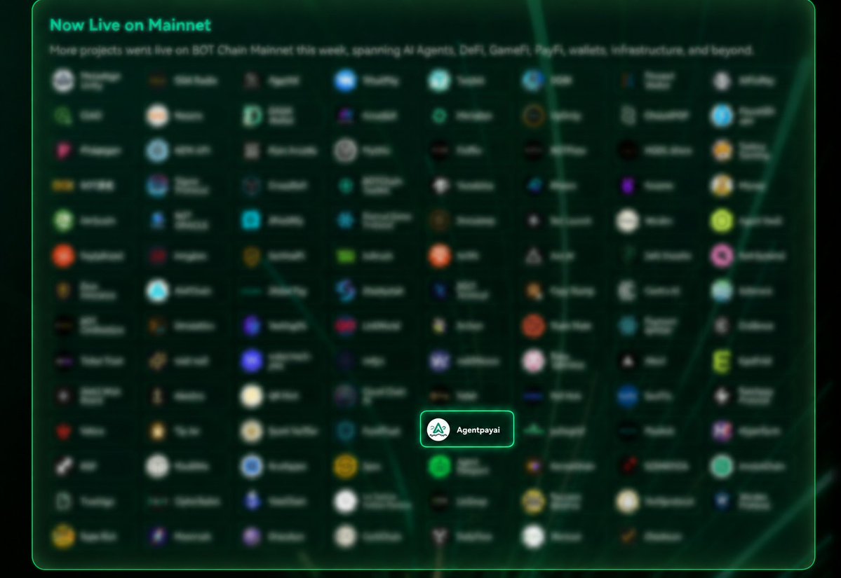 AgentPayAI_HQ's tweet photo. Big moves! 🚀 @AgentPayAI_HQ is officially featured on the @BOTChain_ai ecosystem live mainnet leaderboard! https://t.co/3pFamVuwIK