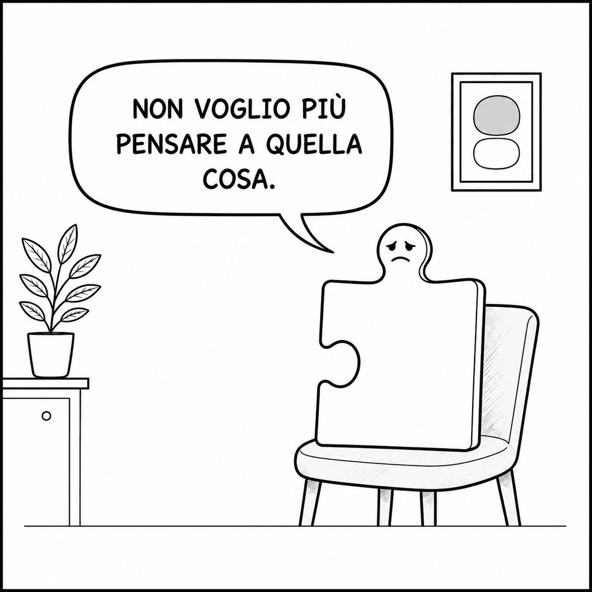 MonicaOrma's tweet photo. Più cerchi di scacciare un pensiero, più gli chiedi di restare.
Pensare di non pensare significa infatti pensarci due volte.

https://t.co/Ug3UZvRpzJ

#Psicologia #fumetto #pensiero #ossessioni #monicomio #psicostrategie #pagliaccio https://t.co/v0sVIJisDR