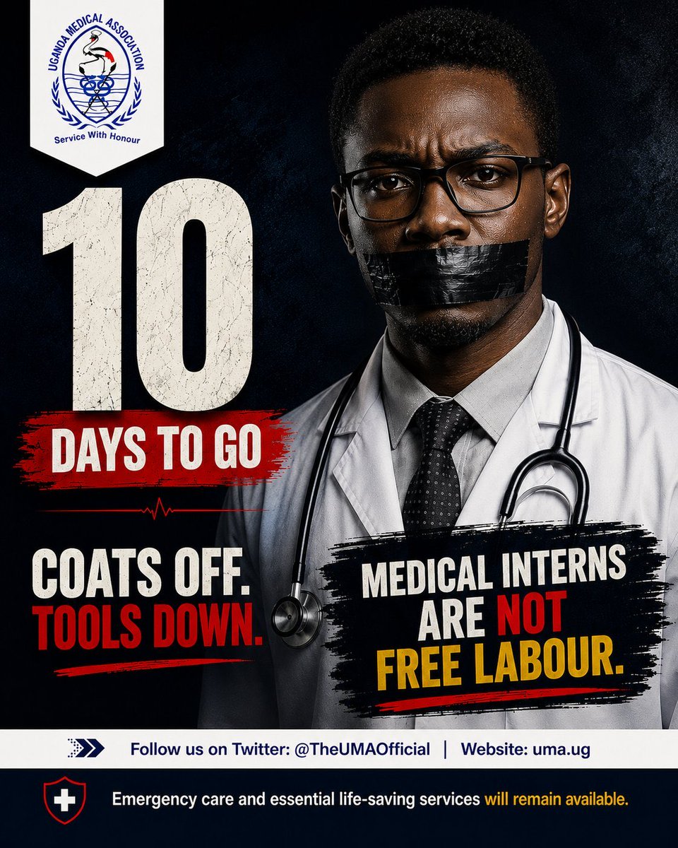 BukenyaMambo's tweet photo. Don’t say we didn’t tell you. When interns are not available you’re straining our seniors who you also don’t want to pay. @MinofHealthUG pay #allmedicalinterns https://t.co/jiTtZ6PGgt