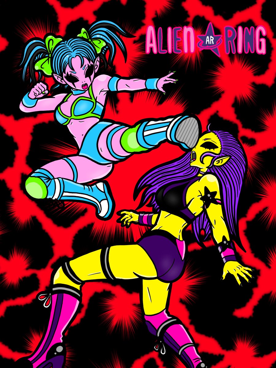 mmrewear's tweet photo. #架空の宇宙人プロレス団体 
 #メンヘラ宇宙人 https://t.co/dEIkZQCRCT