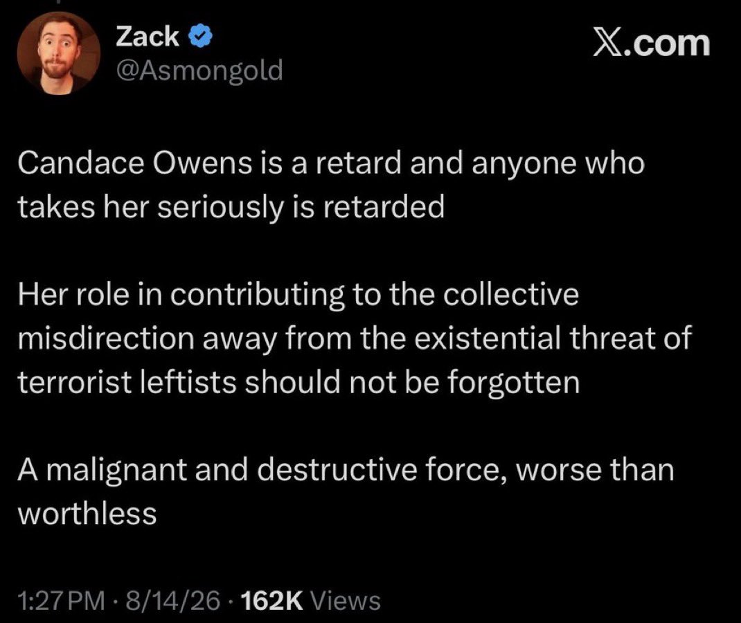 Leonardaisfunny's tweet photo. What exactly did Trump do to the terrorist leftists in the aftermath of Charlie’s death, BEFORE anyone started “misdirecting” attention away from them?

Did he break up Antifa, RICO them, and arrest their leaders? Did he get the professors and teachers who said Charlie deserved it fired? Did he arrest people who were on video making threats and saying others were next? 

No. That’s right. He did exactly fuck all. Because the terrorist left is the just the Bolshevik wing and the retarded right is the Zionist wing of our government and they are both closing in on America.
