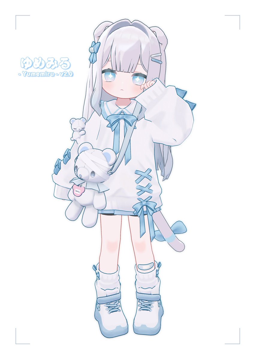 kululu_shippo's tweet photo. ゆめみるちゃんリメイク中！
来月アップデート予定です！💙☁️
（ひかるん・リュミィと共通素体化してます）