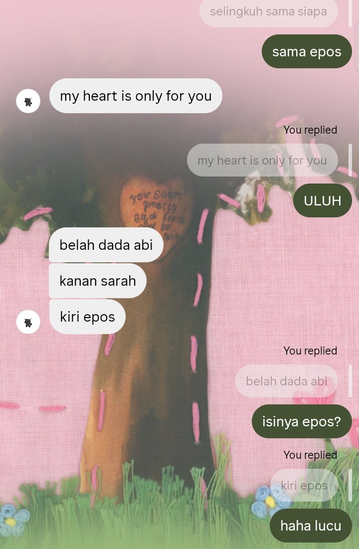 aschirayumm's tweet photo. ts was normal convo with him 🙄
ada yang pacarnya pemuja epos juga gK🙋🏻‍♀👀 (TwT) https://t.co/es5I5Gmuqt