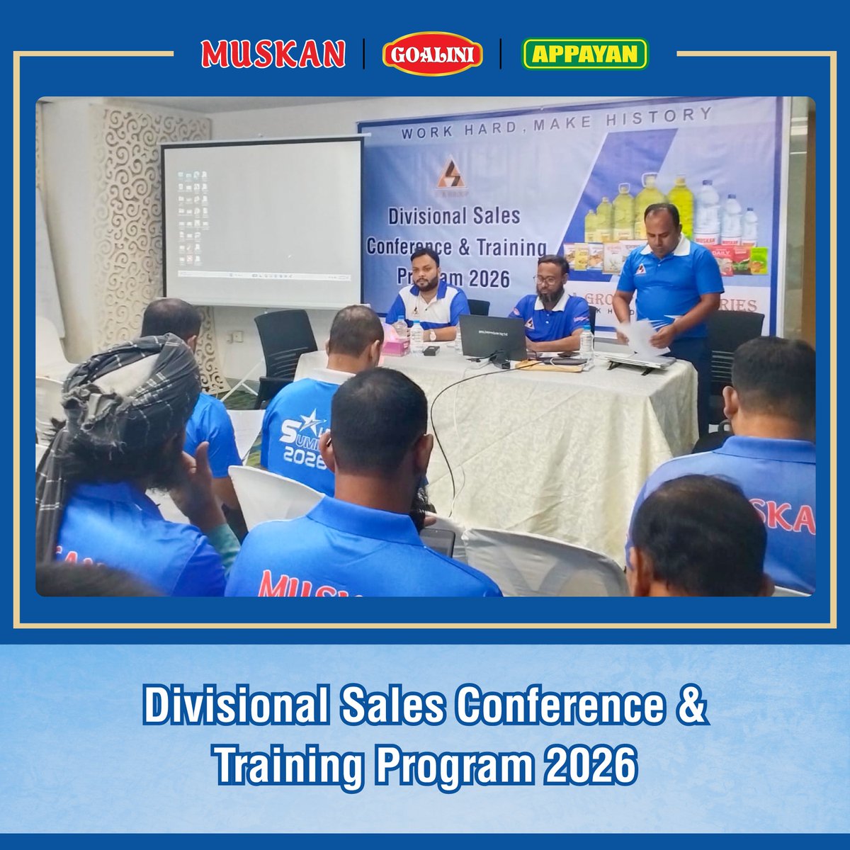 Muskanbysagroup's tweet photo. S.A Group of Industries recently organized a comprehensive Sales Representative (SR) Training in Dhaka, titled “Divisional Sales Conference &amp; Training Program 2026.” https://t.co/NuBf2jNyLt