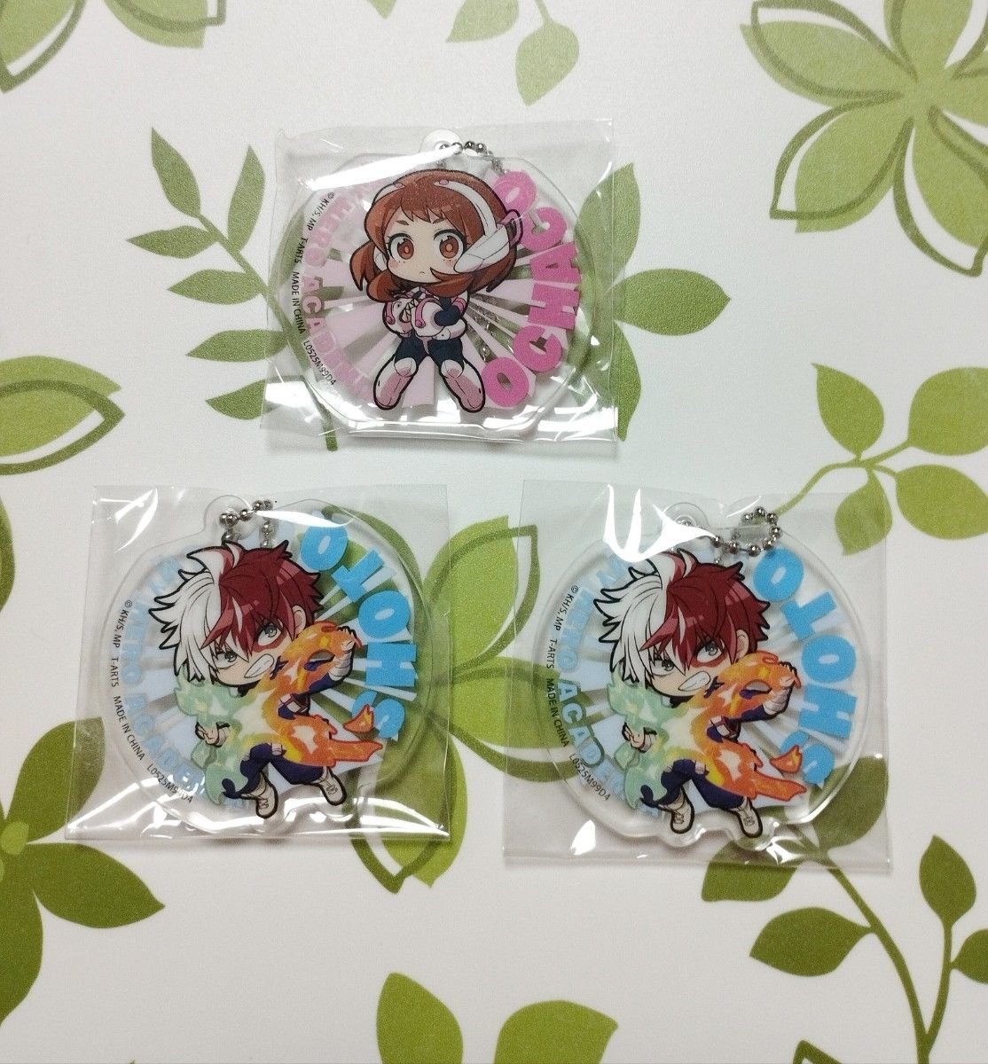 _____1b's tweet photo. 【交換】僕のヒーローアカデミア 最終決戦 でふぉめ! アクリルキーホルダー

譲）轟焦凍・麗日お茶子
求）死柄木弔・荼毘・トガヒミコ(お茶子ちゃんとの交換)

Yahoo!フリマグッズ交換機能（匿名配送）で交換希望です。下記URLから詳細確認ができます
https://t.co/lqcon5Sy79 https://t.co/wrMvrTP1UF