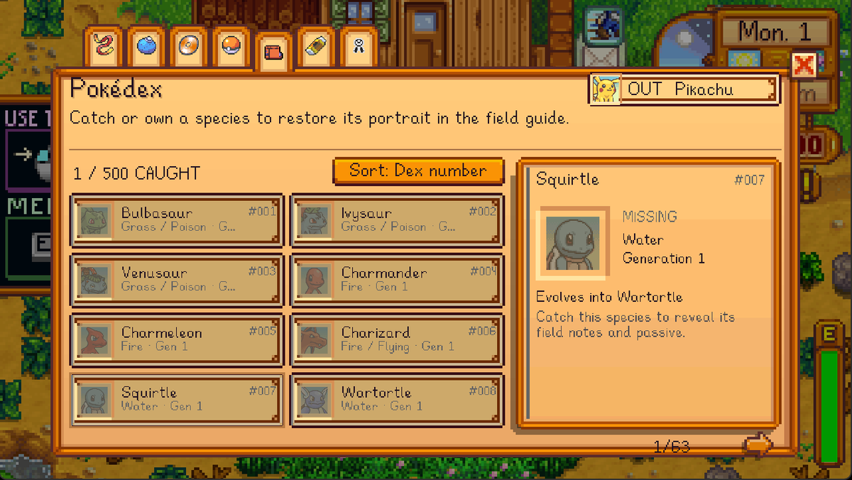 KehaanDK's tweet photo. Pokehaan Craft has arrived in Stardew Valley👀

Pokehaan Dew is now available exclusively on @CurseForge!

Built around the Pelipper Town mod and based on Morning Dew:
• Catch, train, battle &amp; collect
• QoL + tons of custom content

Can you build the ultimate team? https://t.co/wGseZvmpsU