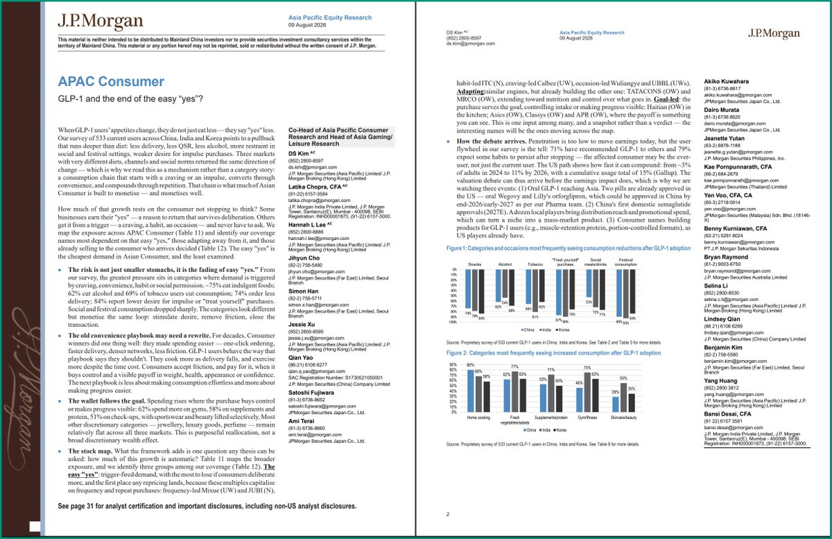 JP Morgan fully writing research notes with AI now? 🧐 Interesting (by interesting I mean very strange)