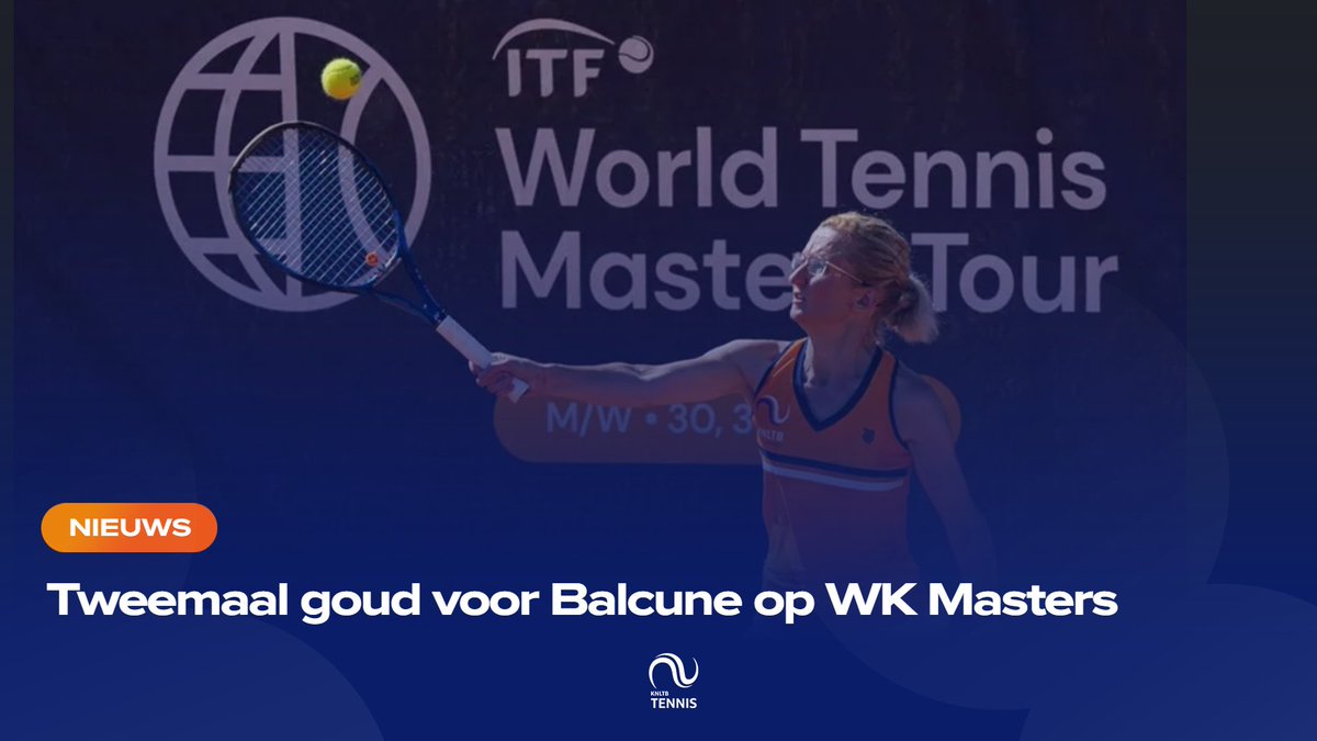 KNLTB's tweet photo. Regina Balcune en Bernard Jonkman pakten deze week goud in het gemengddubbelspel op de WK Masters 40, 45. Voor Balcune, die ook nog eens de titel pakte in het damesdubbelspel, staat de teller inmiddels op vijf wereldtitels. #worldtennis #tennis #knltb
https://t.co/wDV3A5Ql4J https://t.co/0M2jNsmyOl