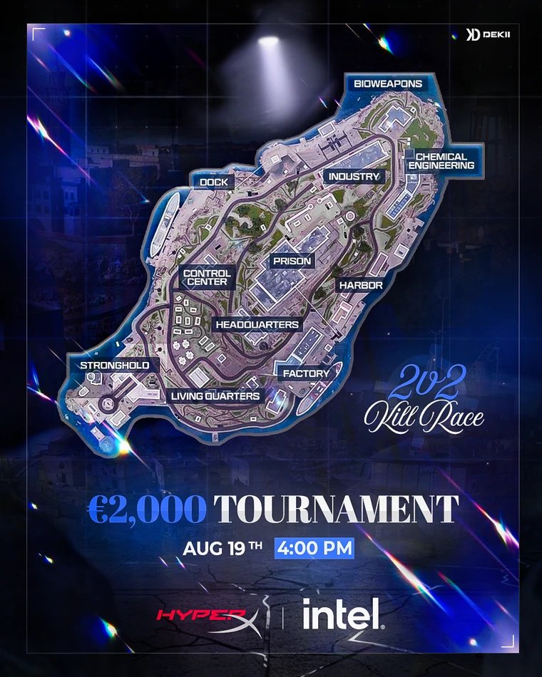 DekiiDeks's tweet photo. 🚨 €2.000 RESURGENCE TOURNAMENT 🚨

Am Mittwoch, den 19.08. um 16:00 Uhr geht’s los! 🔥

👥 2v2 Kill Race
💰 2.000€ Prize Pool
🇩🇪 German Only

Presented by @HyperX &amp; @Intel 💙

Wer möchte einen Spot? 👀🏆 https://t.co/Y6Xrbhwffe