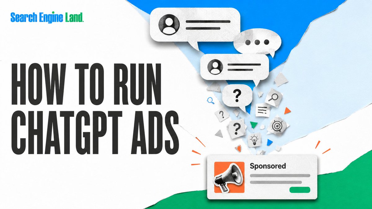 sengineland's tweet photo. ChatGPT Ads are live, but the playbook is still being written.

Early campaigns show $2-$5 CPCs, no keyword targeting and major measurement gaps.

Here's how to launch and test your first campaign: https://t.co/s3QRAHGI3m https://t.co/miCrdzYTLr