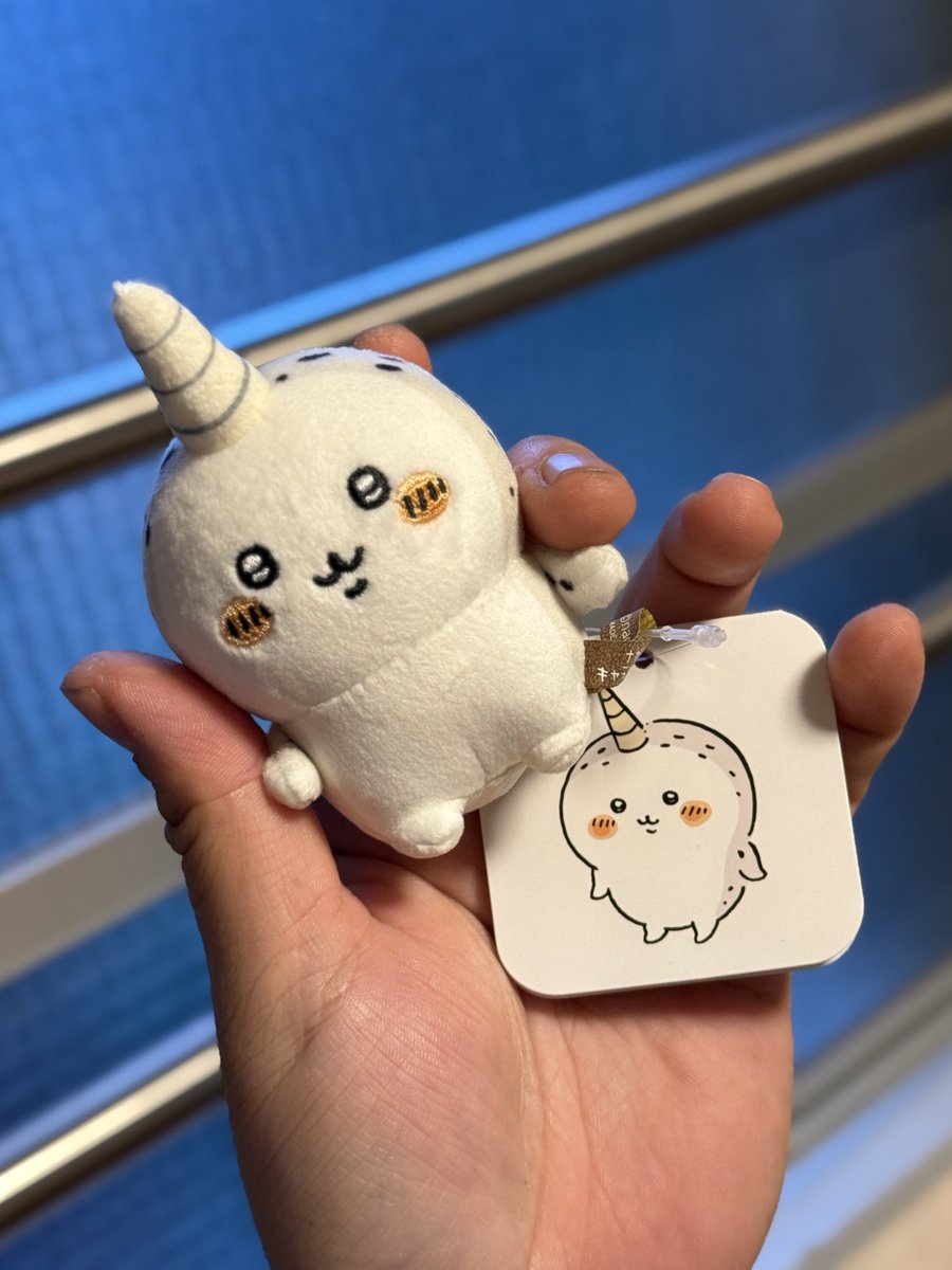 kurochan0704's tweet photo. 初のナガノマーケット GINZAに潜入🥷🏼
お目当ての一角も無事ゲット😍😍😍
(一角くりまんじゅうに似てね？)

#ちいかわ #くりまんじゅう #ナガノ #ナガノマーケット #一角 https://t.co/hgDf4LeGa3