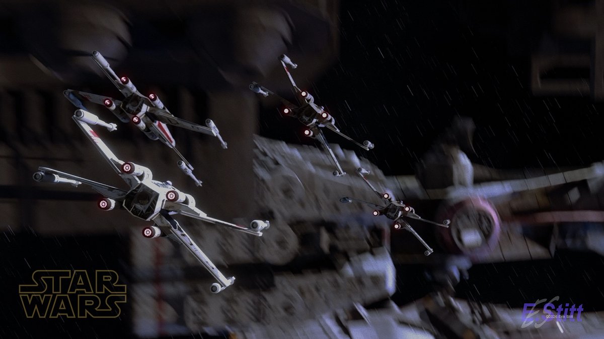 Erik_Stitt_Art's tweet photo. Free screen grab wallpaper downloads from my latest animation available on my Patreon.
Enjoy!
Erik
Patreon: https://t.co/UE07m1rBnU
#starwars #fanart #starwarfan #freewallpaper #blender3d #noai #davinciresolve #sciencefiction https://t.co/IZMWooHTrt