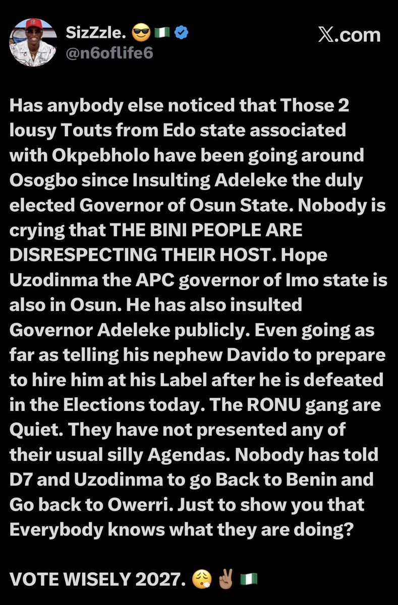 RadioPaparazi's tweet photo. Everybody sabi wetin dem Dey do 😂 tribalism na political instrument used by criminal politicians, executed by the gullible and poor mindset 😂 https://t.co/SkDNVIifvN