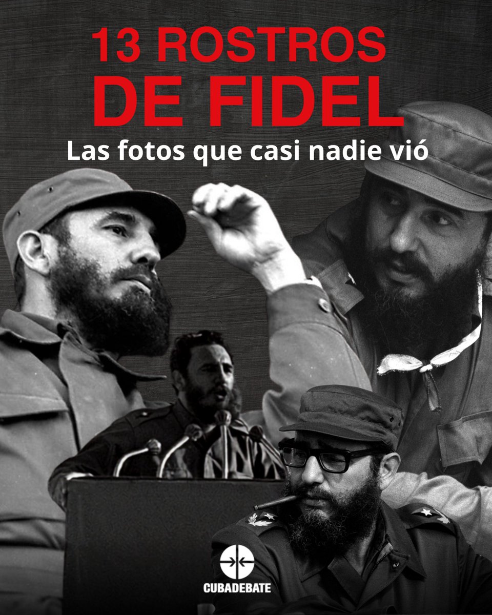 cubadebatecu's tweet photo. 🇨🇺 ¿Conocías estas 13 imágenes del lider histórico de la Revolución cubana? 
​Te mostramos a Fidel Castro en distintos momentos captados por el lente, en imágenes poco conocidas.
🧵 Abrimos hilo https://t.co/PP804X7ngh