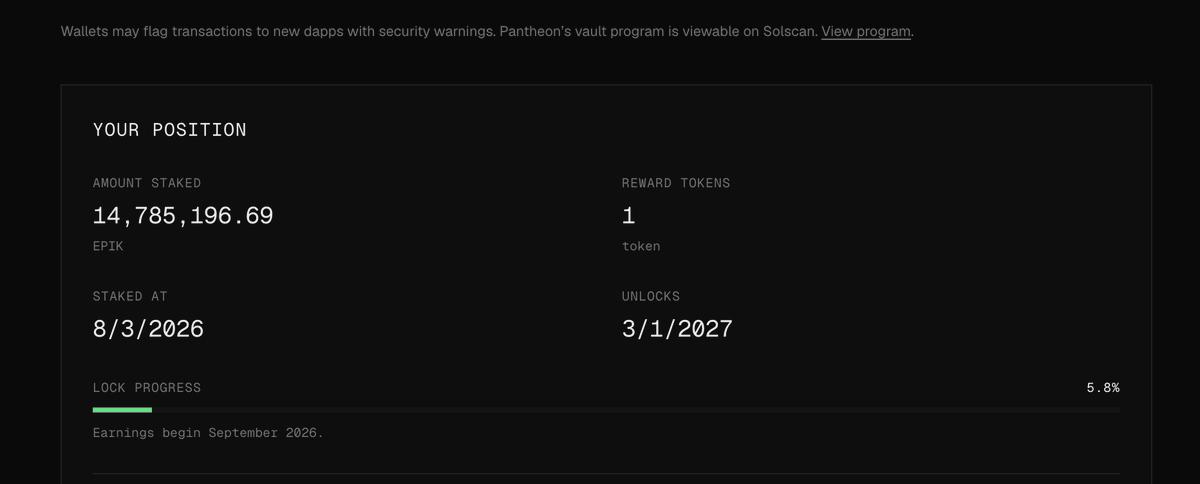 longlivetheSNS's tweet photo. ALL 14.78M solana:3BgwJ8b7b9hHX4sgfZ2KJhv9496CoVfsMK2YePevsBRw staked. 

Can you ask for a better 'EPIK guy'?

I don't see the others locking their stacks like dat https://t.co/KaXhXdTVaa