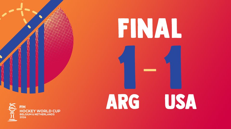 USAFieldHockey's tweet photo. FINAL: 🇦🇷 1 - 1 🇺🇸 https://t.co/vUAS9NV2ND