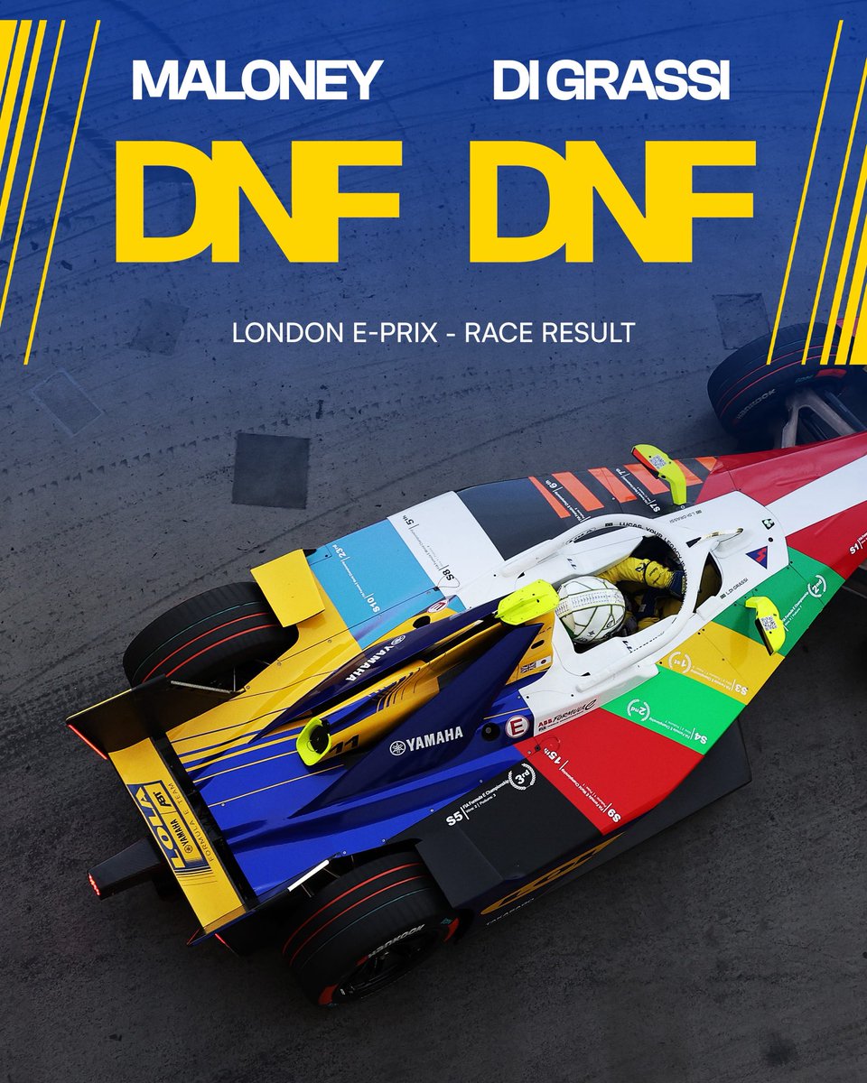 LolaFormulaE's tweet photo. A tough race 1 for the team today, we reset and get ourselves ready for race 2 tomorrow. 

Thanks for all your continued support. 💙

#FormulaE #LondonEPrix https://t.co/FxtjfDO11r