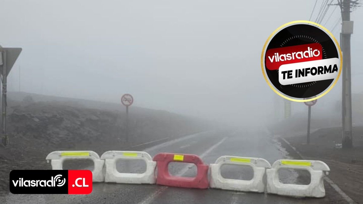 VilasRadio's tweet photo. 🚨 ¡ÚLTIMO MINUTO! 🚨 MOP REALIZA CIERRE PREVENTIVO DEL SECTOR ZIG-ZAG DEBIDO AL FRENTE CLIMÁTICO 🌧️🚧⚠️

El Ministerio de Obras Públicas (MOP) dispuso el cierre preventivo del sector del Zig-Zag como medida de resguardo frente a las condiciones meteorológicas que afectan a la zona 🌧️🛣️.

La determinación busca evitar accidentes por eventuales desprendimientos de material sobre la calzada y resguardar la seguridad de los conductores 🚗🛑.

Se hace un llamado a los automovilistas a planificar sus traslados con anticipación, utilizar vías alternativas habilitadas y transitar con máxima precaución por las rutas de la región 🔄🚘.

#VilasRadio #Iquique #AltoHospicio #ZigZag #MOPTarapacá #FrenteClimatico #Transito #Precaucion 📻