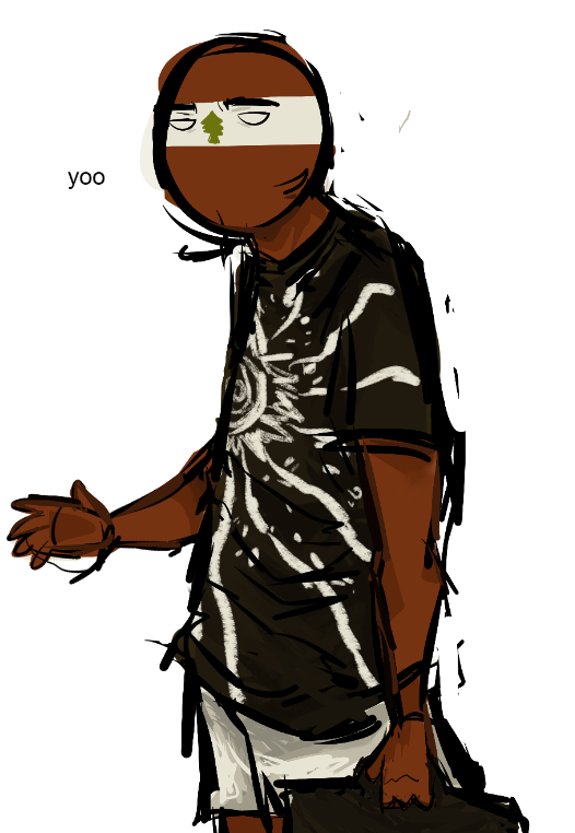 kaikali_'s tweet photo. i dont like how bland and boring my art is, no background but a stupid white void brah #countryhumanslebanon https://t.co/fZIYq8qOt3