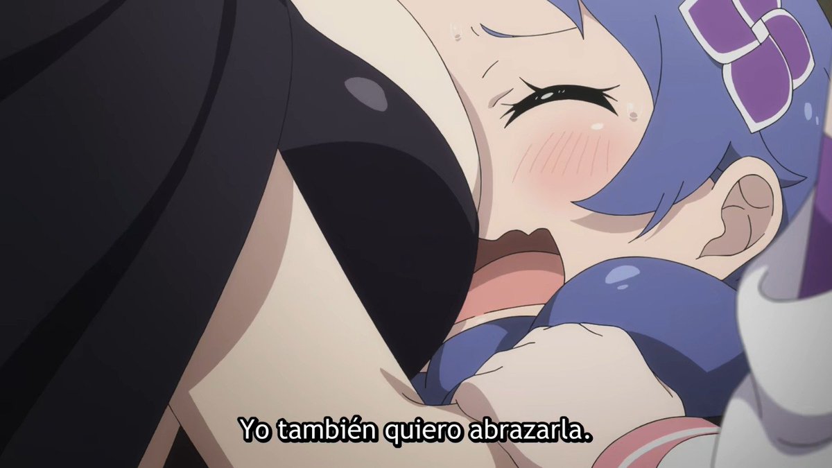 smiter90's tweet photo. Meili, te odio con toda mi alma. Jamás había odiado tanto a un personaje como ahora. Cómo quisiera que Shaula me abrazase así 🛐🛐🛐🛐
#rezeroarc6 https://t.co/GsaohBQexq