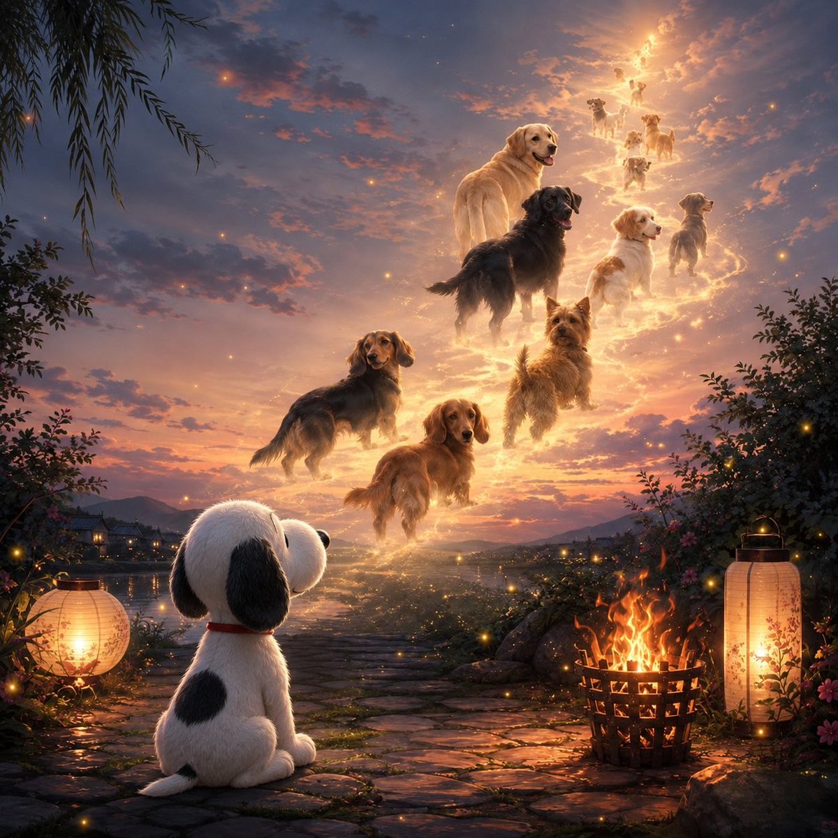 BleedSnoopy's tweet photo. お盆で帰ってきていたお空組さん、今日またお空に戻るのね。

マメの友達や仲間たちのみんな、道中気をつけて。 https://t.co/bLvCOeh4LF