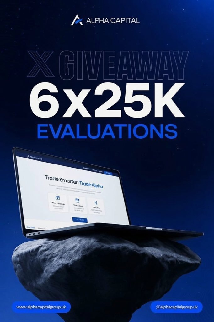 WolfyyFx's tweet photo. 🎁 GIVEAWAY 🎁 

To celebrate my partnership with @AlphaCapitalUK ,I am are giving out
 6 x $25K

To Enter:
🔹Follow @AlphaCapitalUK @WolfyyFx @TrustedPropHub

🔹Like, Repost &amp; Tag 3 traders.

🔹 Engage in the quoted post. 

🔹 Don’t forget to use Engage 

Winners in 5 days https://t.co/DZ22Io1HV4