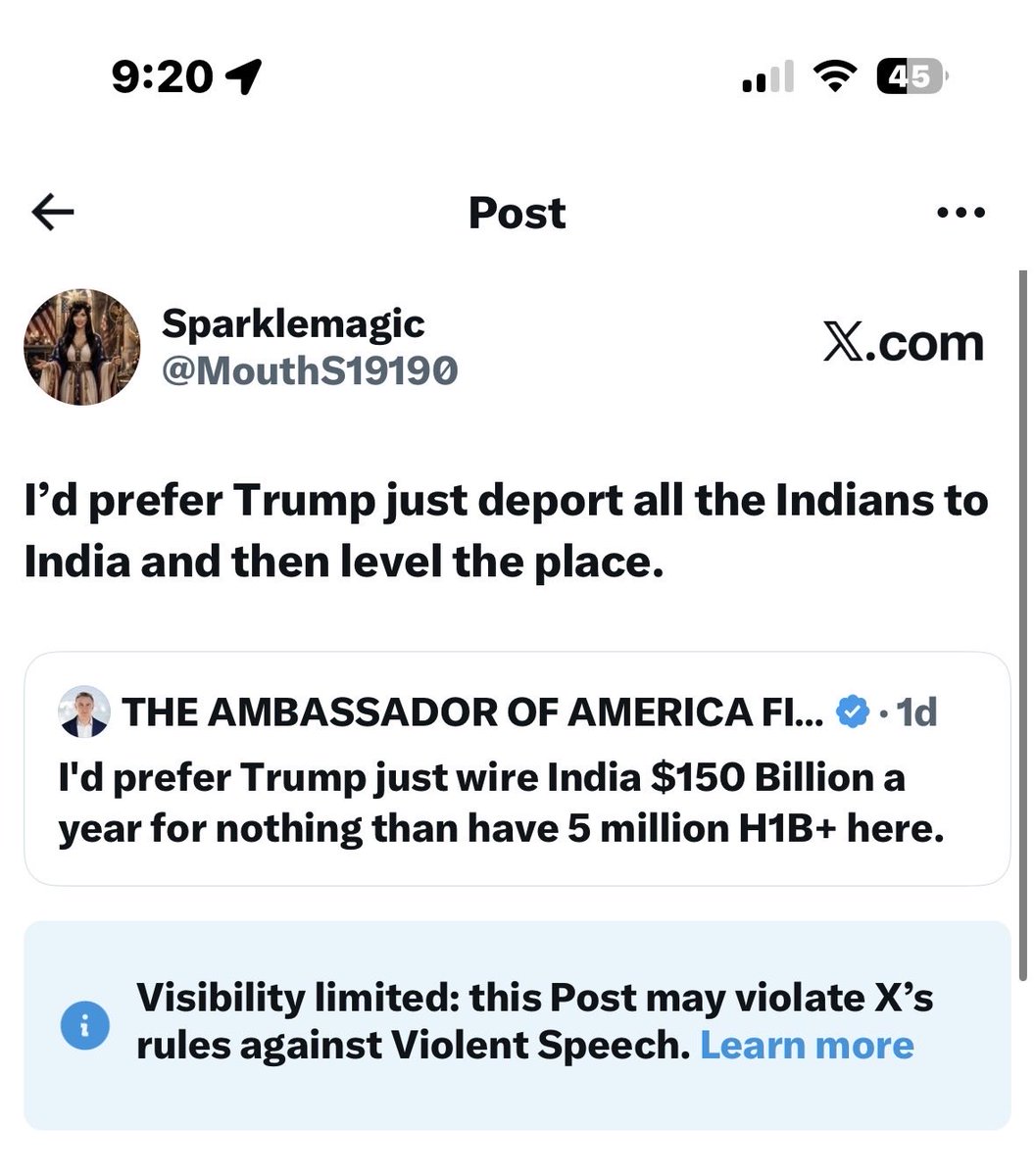 MouthS19190's tweet photo. I see Elon’s H1B j88t army is still at it… https://t.co/Ic0rG50kcD