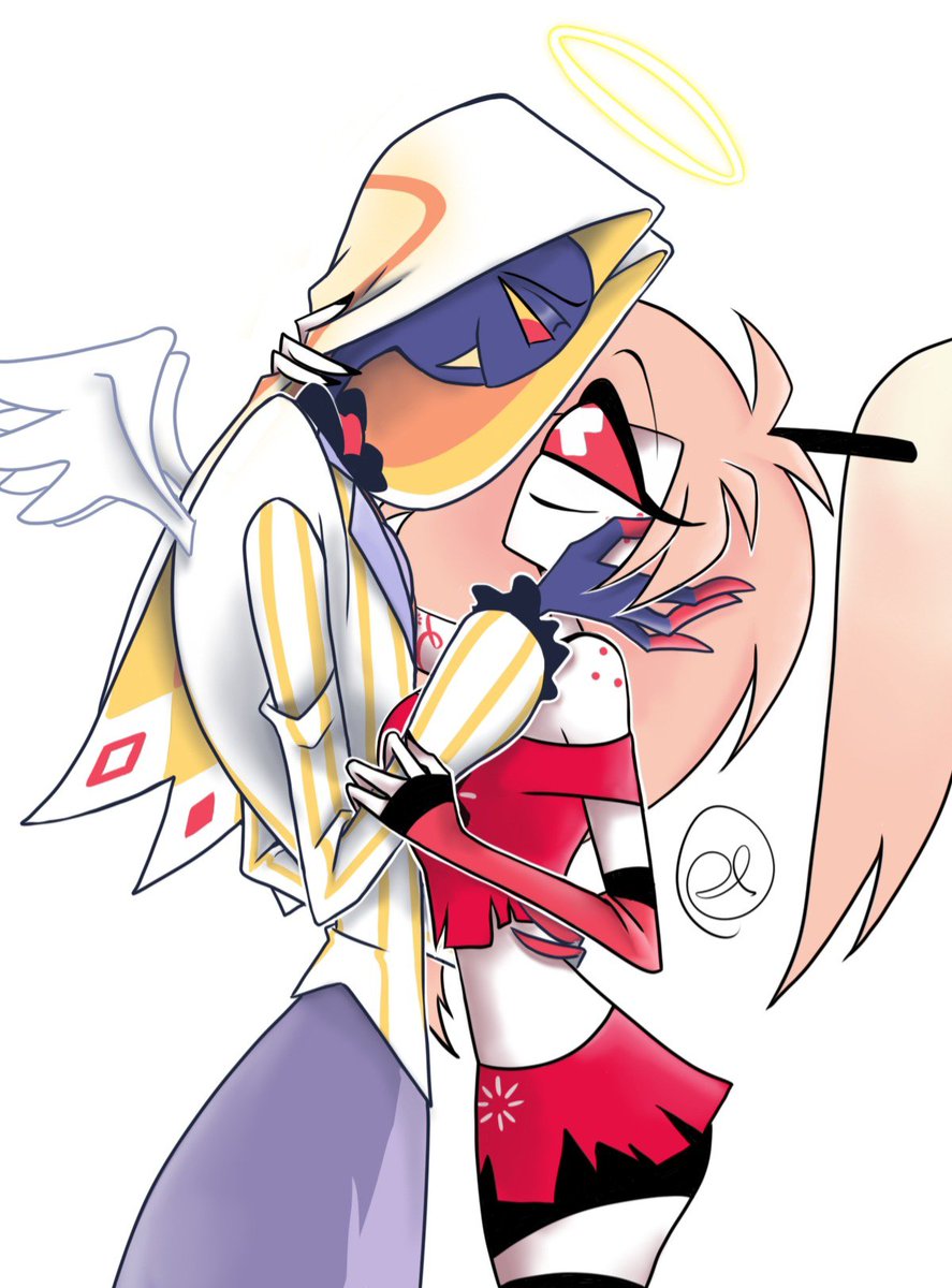 Daefromhell's tweet photo. I just wanted to draw some fluff ~
#cherrisnake 
#HazbinHotelfanart https://t.co/KNgjfHEIaR