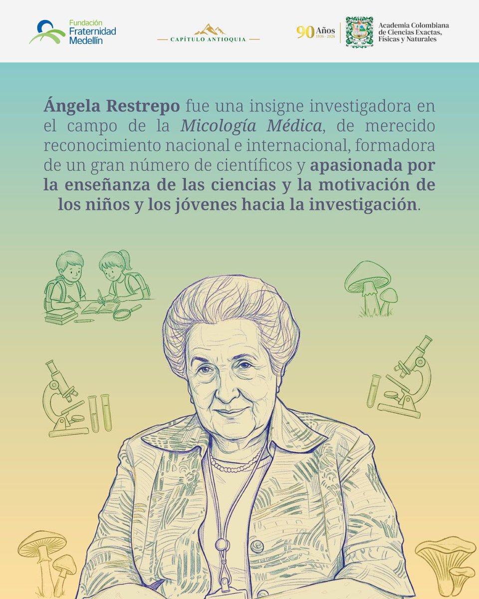 acadcienciacol's tweet photo. Reconocemos a la maestra más distinguida de Ciencias del departamento de Antioquia en instituciones públicas de educación básica y media.
Participa en la Convocatoria  Premio Ángela Restrepo Moreno 2026
📅 Hasta el 29 de agosto
https://t.co/PBCKexCUlH https://t.co/eKwIqwGmEd