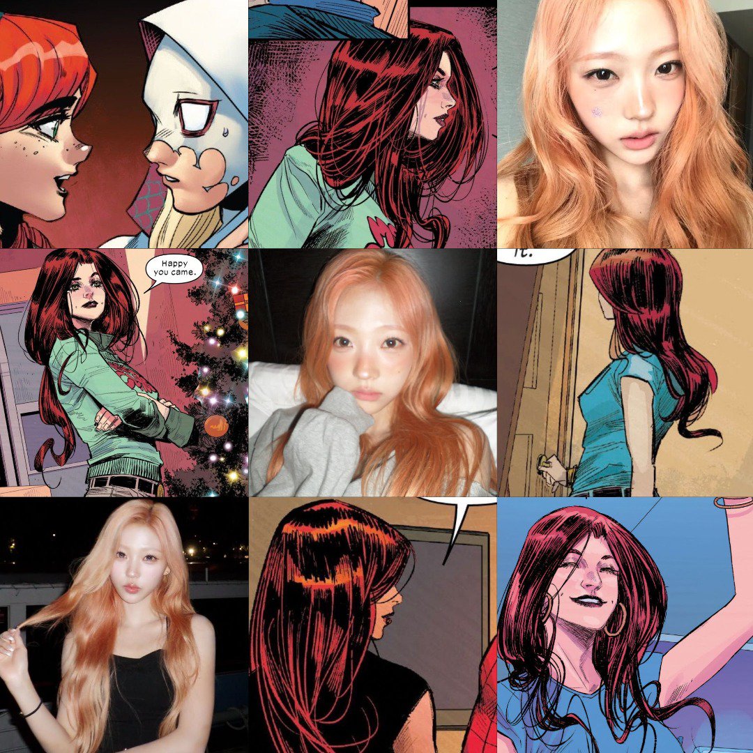 jiwpamine's tweet photo. POV: when you're trying to have a normal date, but your girlfriend is Spider-woman. 

Nyutella five tweets au. https://t.co/CMa0pVwW6B
