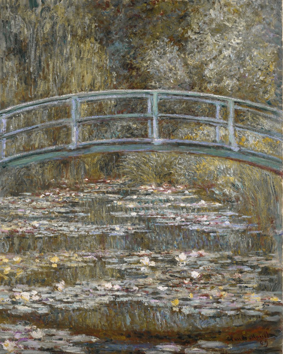 claudiacloudyah's tweet photo. The POÉSIE MODERNE D'UN JARDIN VERT NOSTALGIQUE (MODERN POETRY OF A NOSTALGIC GREEN GARDEN) COLLECTION is inspired by the oil painting 𝐋𝐞 𝐁𝐚𝐬𝐬𝐢𝐧 𝐚𝐮𝐱 𝐧𝐲𝐦𝐩𝐡𝐞́𝐚𝐬, 𝐡𝐚𝐫𝐦𝐨𝐧𝐢𝐞 𝐯𝐞𝐫𝐭𝐞 (Bridge over a Pond of Water Lilies) by Claude Monet in 1899. https://t.co/2U4GPJ6iRG